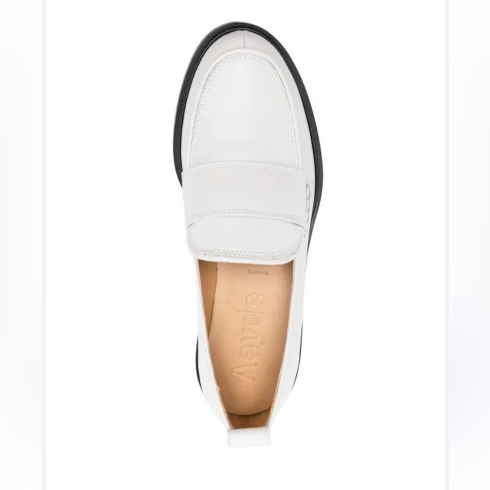 AEYDE Ruth 40mm Round toe loafers Women's  Leather shoes size 6.5 NWOB